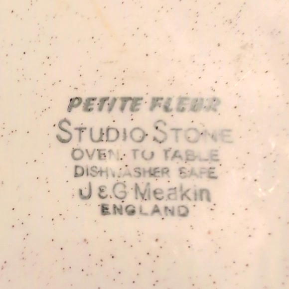 J & G Meakin studio stone petite fleur dinner plate - Picture 5 of 7